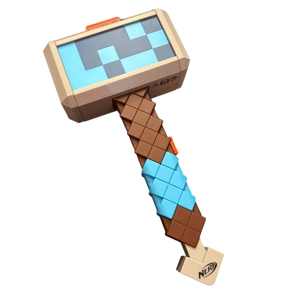 Nerf Minecraft Stormlander Dart-Blasting Hammer